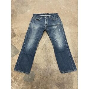 Levis 559 Jeans Mens 36x32 Blue Denim‎ Straight Leg Zip Fly Mid Rise 5-Pocket